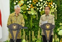 Presiden Jokowi dan PM Lee Hsien Loong di Istana Kepresidenan Bogor, Senin (29/04/2024). (Foto: Humas Setkab/Jay)