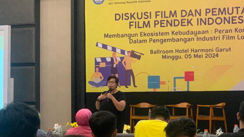 Acara Diskusi Film dan Pemutaran Film Pendek Indonesia di Ballroom Hotel Harmoni, Jalan Cipanas Baru, Kecamatan Tarogong Kaler, Kabupaten Garut, Minggu (5/5/2024)(Foto: Istimewa)