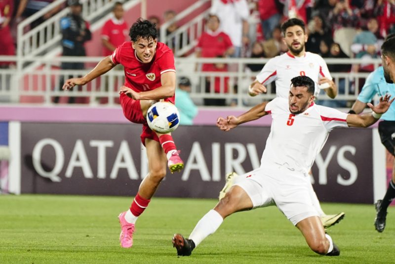 
 Rafael Struick bakal menjadi andalan Timnas Indonesia melawan Irak, pada perebutan juara 3 Piala Asia U-23, di Stadion Abdullah bin Khalifa, Doha, Qatar, Senin (29/4/2024). (Foto: PSSI)

