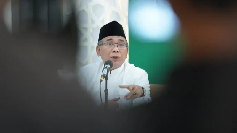 Ketua Umum PBNU, KH Yahya Cholil Staquf atau Gus Yahya. (Foto: NU Online/Suwitno)
