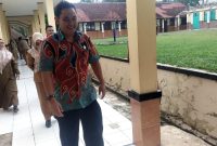 Kasi Sapras SMP Disdik Kabupaten Sukabumi, Zetta Nusantara Putra saat monitoring MPLS di SMPN 2 Sagaranten (Foto: Istimewa)