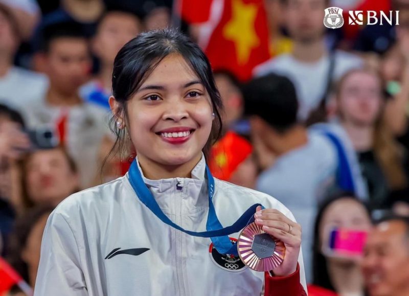 Gregoria Mariska Tunjung meraih medali perunggu di Olimpiade Paris 2024 (Foto: PBSI)
