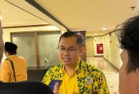 
Arfi Rafnialdi, Ketua Bidang Strategi Penggalangan Pemilih DPP Partai Golkar (Foto: deram/dara)
