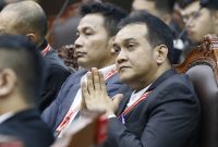 
Pemohon yang diwakili Said Salahudin selaku kuasa hukum saat pembacaan putusan Nomor 60/PUU-XXII/2024, Selasa (20/8/2024). (Foto: Humas MK)

