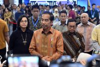 Presiden Joko Widodo (Jokowi) menghadiri Festival Ekonomi dan Keuangan Digital (FEKDI) dan Karya Kreatif Indonesia (KKI) di Jakarta Convention Center Senayan, Jakarta, Kamis (1/8/2024). (Foto: Humas Setkab/ Djay)
