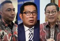 
Tiga calon gubernur Jakarta, Dharma Pongrekun, Ridwan Kamil, dan Pramono Anung.(Foto: BBC)
