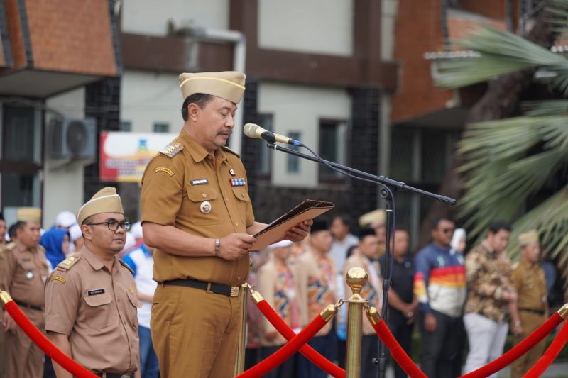 Ikrar Netralitas ASN di Lingkungan Pemkab Garut, yang dilaksanakan di Lapangan Setda Garut, Jalan Pembangunan, Kecamatan Tarogong Kidul, Senin (9/9/2024)(Foto: Istimewa)