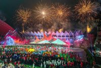 Presiden RI Joko Widodo telah membuka resmi Pekan Olahraga Nasional (PON) XXI Aceh-Sumut 2024, Senin (9/92004) malam, bersamaan dengan peringatan Hari Olahraga Nasional (Haornas) ke-41.(Foto: ponxxi-acehsumut.id)
