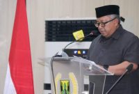 Bupati Sukabumi H Marwan Hamami dalam paripurna DPRD Kabupaten Sukabumi (Foto: Istimewa)