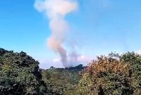 
Hutan di Kawasan Gungung Tangkuban Perahu, Kabupaten Bandung Jawa Barat terbakar,Rabu (4/9/2024). (Foto: dok BPBD )