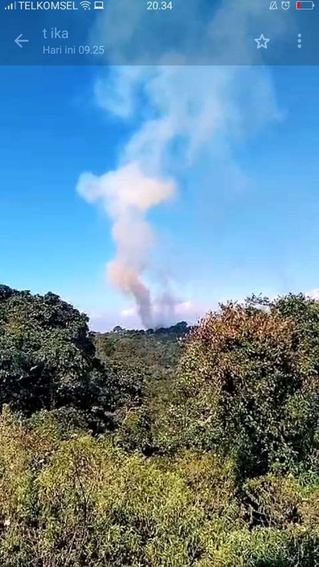 
Hutan di Kawasan Gungung Tangkuban Perahu, Kabupaten Bandung Jawa Barat terbakar,Rabu (4/9/2024). (Foto: dok BPBD )