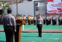 Upacara Peringatan Hari Kesaktian Pancasila Tahun 2024 di Lapas Kelas IIA Garut, Jalan KH. Hasan Arif, Kecamatan Banyuresmi, Kabupaten Garut, Selasa (1/10/2024)(Foto: Istimewa)