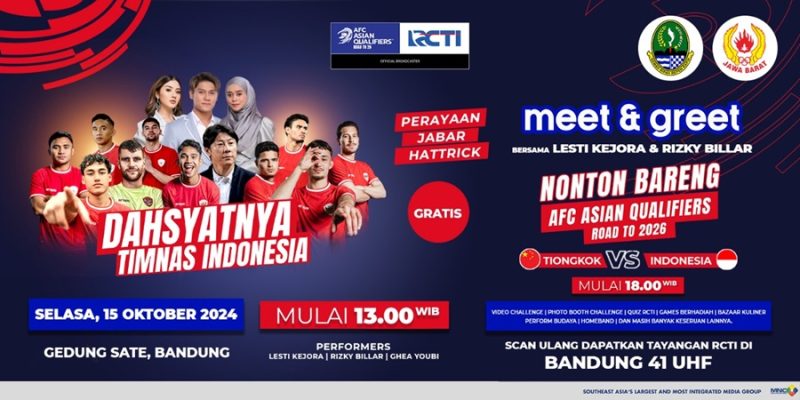 
Dahsyatnya Timnas Indonesia Hadir di Bandung (Foto: RCTI)

