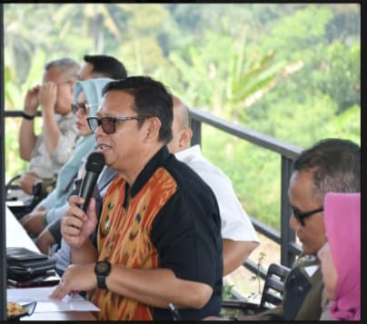 Pj Wali Kota Sukabumi Kusmana Hartadji gelar Coffee Morning bersama para wartawan (Foto: Istimewa)