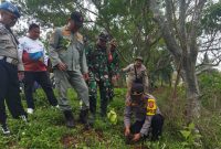 Polsek Cikelet bersama unsur Forkopimcam melakukan penanaman pohon di kawasan Pantai Gunung Geder Desa Cijambe, Kecamatan Cikelet, Kabupaten Garut, Jumat (15/11/2024)(Foto: Ist)