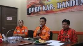 Kepala Pelaksana BPBD Kabupaten Bandung Uka Suska Puji Utama.(Foto:do/dara)