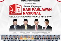 
Dewan Perwakilan Rakyat Daerah (DPRD) Kabupaten Sukabumi, Jawa Barat mengucapkan selamat memperingati Hari Pahlawan Nasional 2024.
