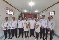 Tiga narapidana Lapas Garut beragama Nasrani mendapat remisi khusus Hari Raya Natal, Rabu (25/12/204)(Foto: Istimewa) 
