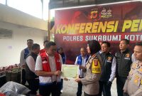 Pertamina Patra Niaga Regional Jawa Bagian Barat (JBB) mengapresiasi  Kepolisian Resor (Polres) Sukabumi yang berhasil mengungkap kasus penyalahgunaan LPG bersubsidi ukuran 3 kilogram (kg). (Foto: Ist)

