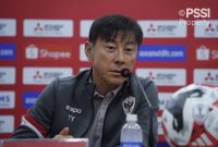 Pelatih Timnas Idonesia Shin Tae-yong menghadiri konferensi pers WIB. (Foto: pssi)

