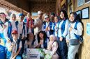 
 IWAPI (Ikatan Wanita Pengusaha Indonesia) DPP Pariwisata melaksanakan misi sosial memperingati Hari Gizi Nasional dengan memberikan 262 paket sembako kepada masyarakat setempat.(Foto: Ist)
