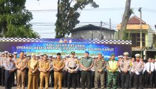 Apel Gelar Pasukan Operasi Keselamatan Lodaya 2025, yang dilaksanakan di Lapangan Markas Polres Garut, Jalan Jenderal Sudirman, Kecamatan Karangpawitan, Kabupaten Garut, Senin (10/2/2025)(Foto: Istimewa)