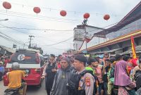 Polisi Lakukan pengamanan pada perayaan Cap Go Meh 2025 di sepanjang jalan wilayah perkotaan Garut, Minggu (23/2/2025)(Foto: Ist)
