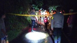 
Petugas gabungan melakukan pencarian korban longsor di Kampung Bekong Cijangkar, Desa Bojong, Kecamatan Bungbulang, Kabupaten Garut, Minggu (23/2/2025) malam. (Foto: andre/dara)


