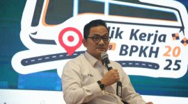 Kepala Badan Pelaksana BPKH, Fadlul Imansyah, saat menggelar Press Conference Program Kemaslahatan Balik Kerja Bareng BPKH Tahun 2025 di Jakarta, Senin (24/2/2025)(Foto: Istimewa)