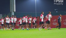 
Timnas Indonesia U-20 menjalani latihan perdana di Shenzhen Youth Football Training Base, Tiongkok, Senin (10/2) malam.(Foto: pssi)
