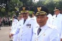 Bupati dan Wakil Bupati Sukabumi H Asep Japar - H Andreas usai dilantik presiden (Foto: Istimewa)