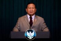 Presiden Prabowo Subianto menjadi pembicara pada sesi pembicaraan bersama Presiden Republik Indonesia dalam World Governments Summit 2025 yang dilakukan melalui konferensi video, pada Kamis, 13 Februari 2025. (Foto: BPMI Setpres)
