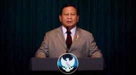 Presiden Prabowo Subianto menjadi pembicara pada sesi pembicaraan bersama Presiden Republik Indonesia dalam World Governments Summit 2025 yang dilakukan melalui konferensi video, pada Kamis, 13 Februari 2025. (Foto: BPMI Setpres)
