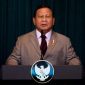 Presiden Prabowo Subianto menjadi pembicara pada sesi pembicaraan bersama Presiden Republik Indonesia dalam World Governments Summit 2025 yang dilakukan melalui konferensi video, pada Kamis, 13 Februari 2025. (Foto: BPMI Setpres)
